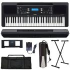 Teclado Yamaha PSR E 373 + Suporte + Capa - Engenho Store Instrumentos  Musicais