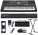 Teclado Arranjador Yamaha PSR-E473 + Capa + Suporte X + Pedal Sustain + Cabo P10