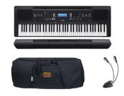 Teclado Arranjador Yamaha Psr Ew310 com Capa e Luminária Kit