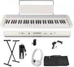 Teclado Casio Casiotone CT-S1 61 teclas Bluetooth Branco + Suporte + Capa + Pedal + Fone