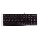 Teclado Com Fio Logitech K120, USB, Resistente à Respingos, ABNT2, Preto - 920-004423