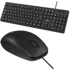 Teclado Com Fio Macio Mouse Slim Ambidestro ABNT2 USB Preto - Multilaser