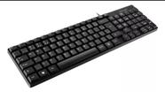 Teclado com fio tf 100 multifuncional
