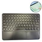 Teclado Com Touchpad Bluetooth Keyboard Redondo Portátil