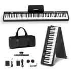 Teclado de piano portátil FingerBallet 88 Key com MIDI Bluetooth