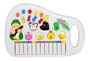 Teclado divertido Piano Animal com som e luz.