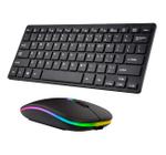 Teclado E Mouse Bluetooth compatível com iPad 7ª Geração A2197 A2200 - LXL