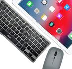 Teclado E Mouse Bluetooth Recarregável compatível com iPad 6ª Geração A1893 A1954 - Xtrad