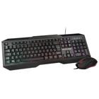 Teclado e Mouse Gamer Multilaser 2400DPI com Fio LED - TC239