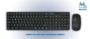 Teclado e mouse Mtek KM-5197B Wireless 1200DPI PT Black