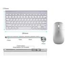 Teclado e Mouse Prateado Sem Fio Slim Para Notebook Book i5 - Fam