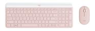 Teclado e Mouse sem fio Logitech MK470 Rosa Slim 920-011313