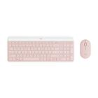 Teclado e Mouse Sem fio Logitech MK470, USB, US, com Teclado Numérico, Rose - 920-011313