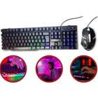 Teclado e mouse usb gamer rgb backlight ergonômico preto - MBTECH