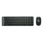 Teclado e Mouse Wireless Logitech MK220 USB Preto sem Fio