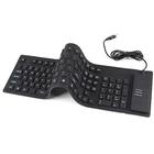 Teclado Flexível De Silicone Usb Dobrável Notebook Pc Tablet