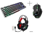 Teclado Game Mouse Headset RGB kit completo - AOAS