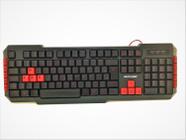 Teclado Gamer Com Hotkeys Multimidia Preto/Vermelho Multilaser - TC160