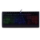 Teclado Gamer Dazz Ballistic Cinetic com Suporte de Pulso, LED Rainbow, USB 2.0, Anti-Ghosting, ABNT2, Preto