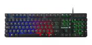 Teclado gamer fortrek blackfire preto multimidia new edition