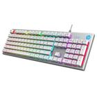 Teclado Gamer HP Membrana K500F LED RGB Prata