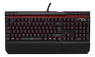 Teclado gamer HyperX Alloy Elite QWERTY Cherry MX Blue inglês US cor preto com luz vermelho