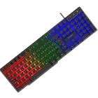 Teclado Gamer Iluminado Rainbow Led Silencioso Multimedia - Evolut