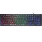 Teclado gamer k-mex km76 steampunk anti-ghost led rainbow abnt 2