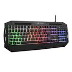 Teclado Gamer KG-80 C3 Tech Iluminação LED RGB, com suporte para punho, botão bloqueio windows, português pt-br 12 atalhos multimídia para PC Gamer