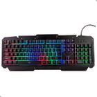 Teclado Gamer Led Mecanico Rgb Painel Metal Switch Macio