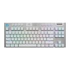 Teclado Gamer Logitech Mecânico Sem Fio G915 TKL Branco RGB Switch GL Tactile Layout US