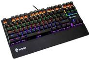 Teclado gamer mecânico eg204 assault (blue switch) com fio - evolut