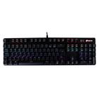 Teclado Gamer Mecânico OEX Game Typhoon, LED Rainbow, Switch Outemu Brown, Anti-Ghost Preto - TC 606