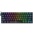 Teclado Gamer Mecanico Redragon Dragonborn K630 Ingles USB com Backlight RGB Chroma - Preto