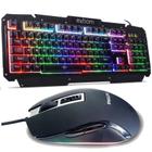 Teclado Gamer Metal Bk-G200 + Mouse Fio USB 2800dpi SPK9212B