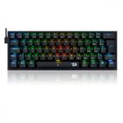 Teclado Gamer Redragon Fizz RGB Mecânico Switch Blue Preto ABNT2 - K617-RGB-B