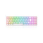 Teclado Gamer Redragon Pollux Rgb Branco Switch Red Abnt2