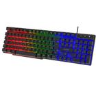 Teclado gamer rgb membrana com fio eg206 hawke evolut usb