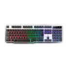 Teclado Gamer Rise Mode G1, RGB Rainbow, USB, Preto e Branco - RM-TG-01-BW