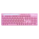 Teclado Gamer Rosa Usb Smart Suport Escritório Home Office