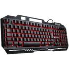 Teclado Gamer Shield Abnt2 Multimidia Led Vermelho 1.8 Metros Usb Com Topo Em Metal Sensacao Mecanica - Gt602 - VINIK