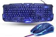 Teclado Gamer Teclado + Mouse Com Led