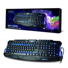 Teclado Gamer USB Multimídia LED 3 Cores ABNT2 Exbom - BK-G35