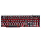 Teclado Gamer Vinik VX Hydra, LED Background Vermelho, 12 Teclas Multimídia, ABNT2, Preto GT702