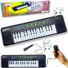 Teclado musical Infantil c/ microfone Mini 44 Teclas Profissional Turbinho  - Teclado Infantil - Magazine Luiza