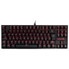 Teclado Mec GamerRedragon Kumara, Anti-Ghosting, LED Vermelho, Switch Brown, ABNT2, Preto (PT-BROWN)