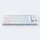 Teclado Mecânico A+ Plus Tech Barak White, RGB, Switch Brow