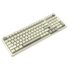Teclado Mecânico Gamer Ajazz AK992 Retro, USB-C, Switch Vermelho, Layout US, Anti-Ghosting, Branco - AK992 Retro