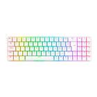 Teclado mecanico gamer ashe rgb switch brown redragon k626-kb-w branco