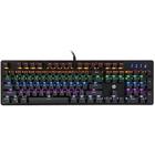 Teclado Mecânico Gamer com fio USB GK100 Switch Blue c/ LED RGB - HP